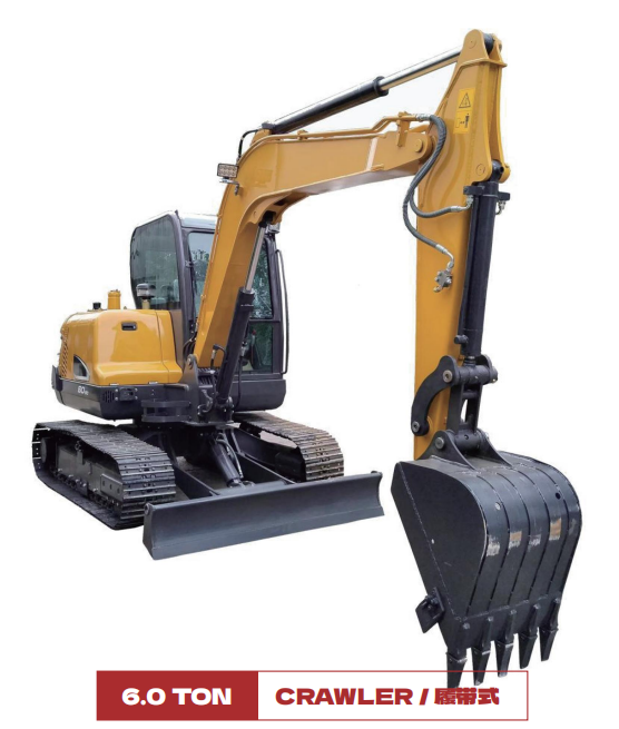 JJ60 Crawler Excavator:37.7kN Digging Force – Where Power Meets Precision