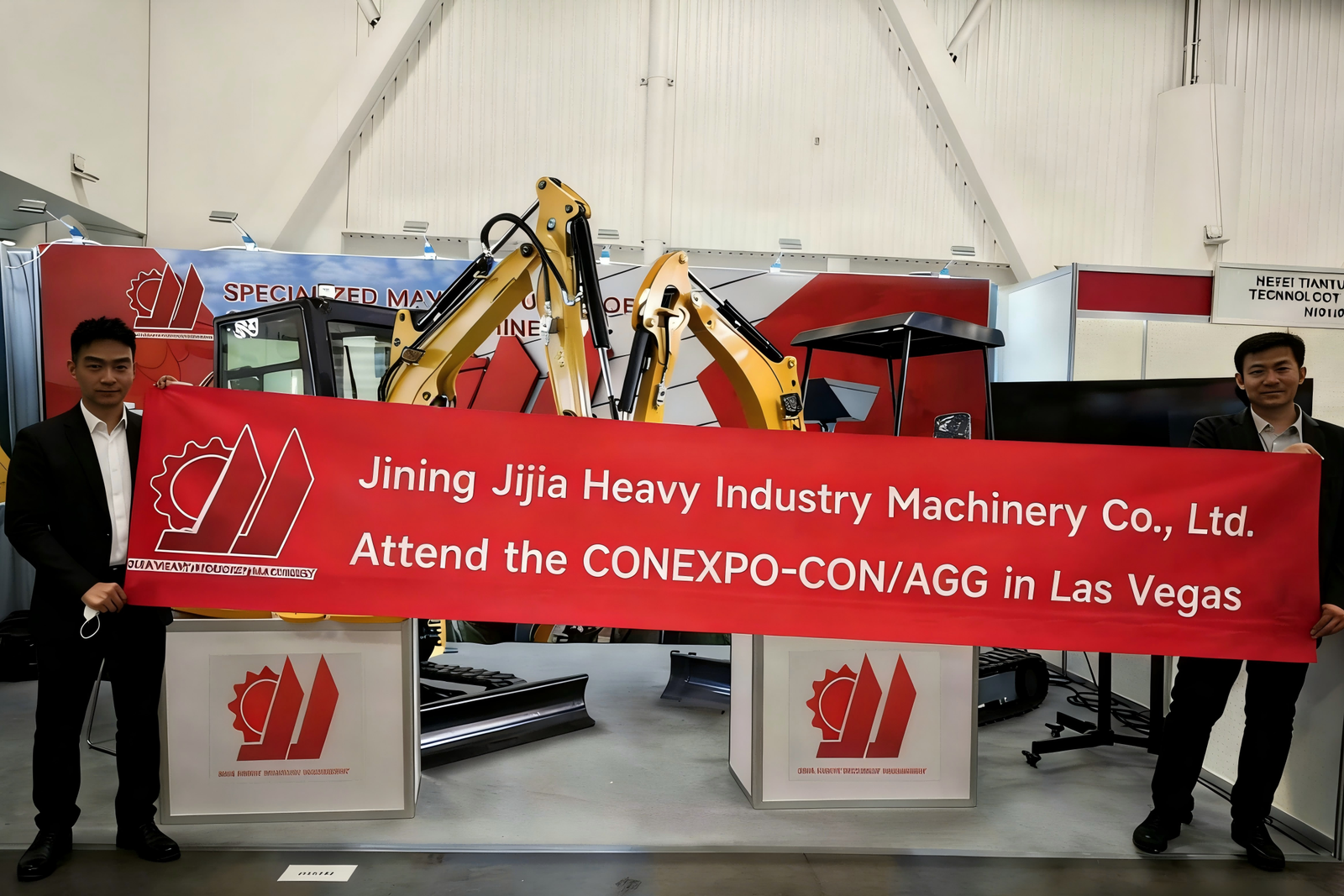Construction machinery expo booth